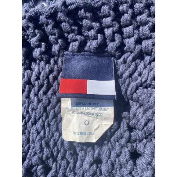 TOMMY HILFIGER 80x53 Cable Knit Soft Throw Blanket 100% Cotton - Picture 4 of 8